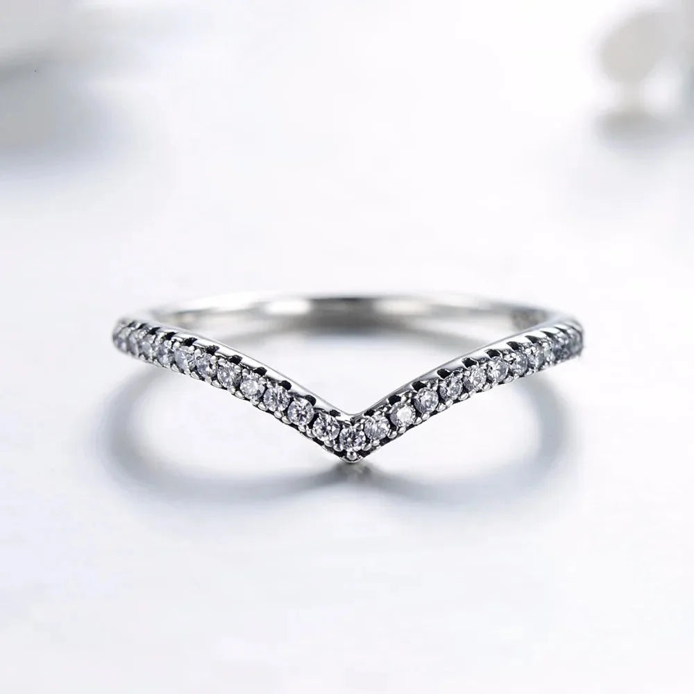 925 Sterling Silver Simple Geometric Stackable Ring