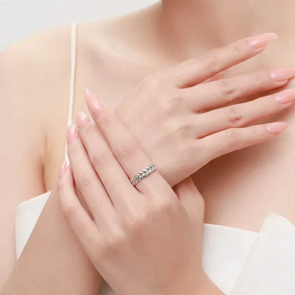 925 Sterling Silver Lucky Leaves Jewelry Set