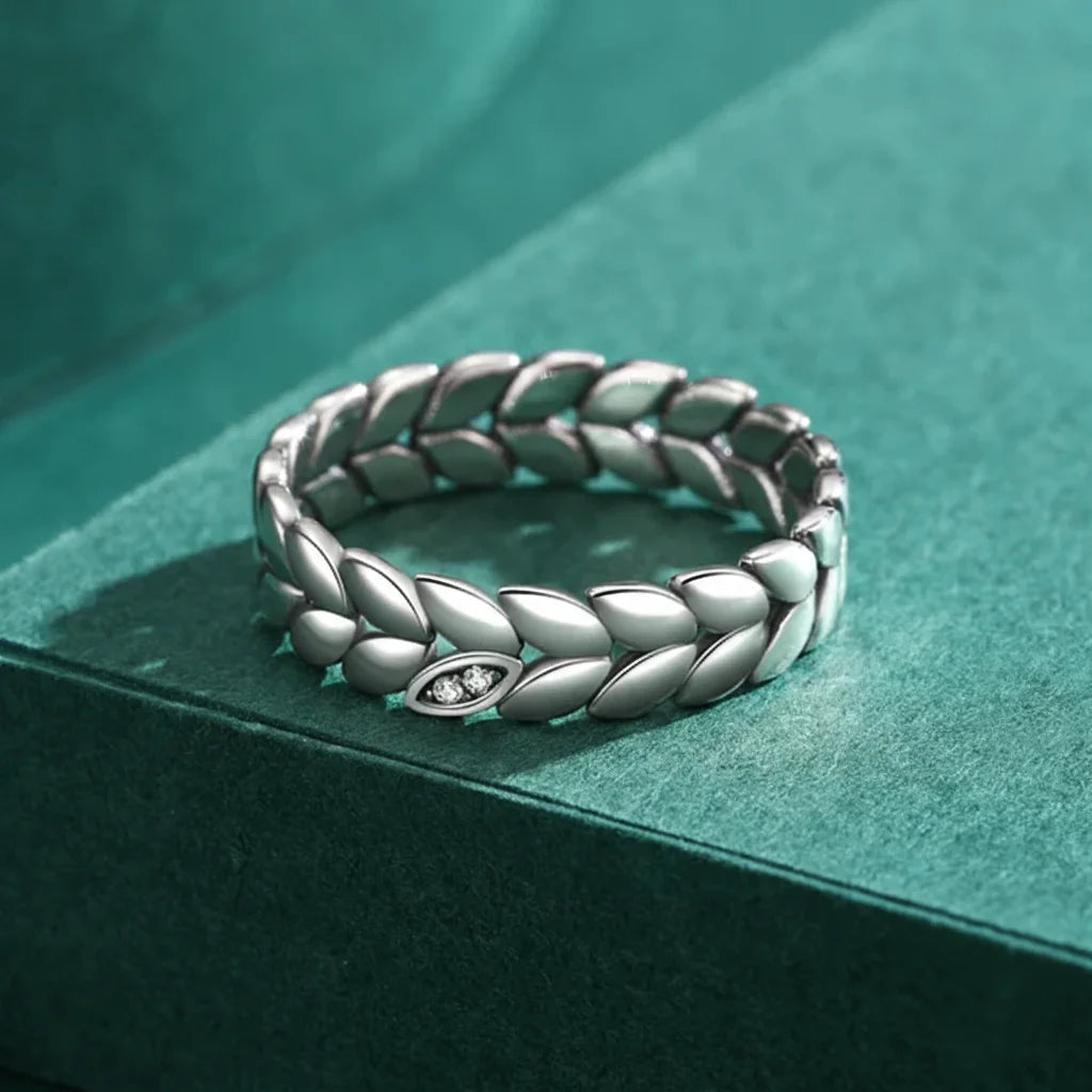 925 Sterling Silver Lucky Leaves Jewelry Set