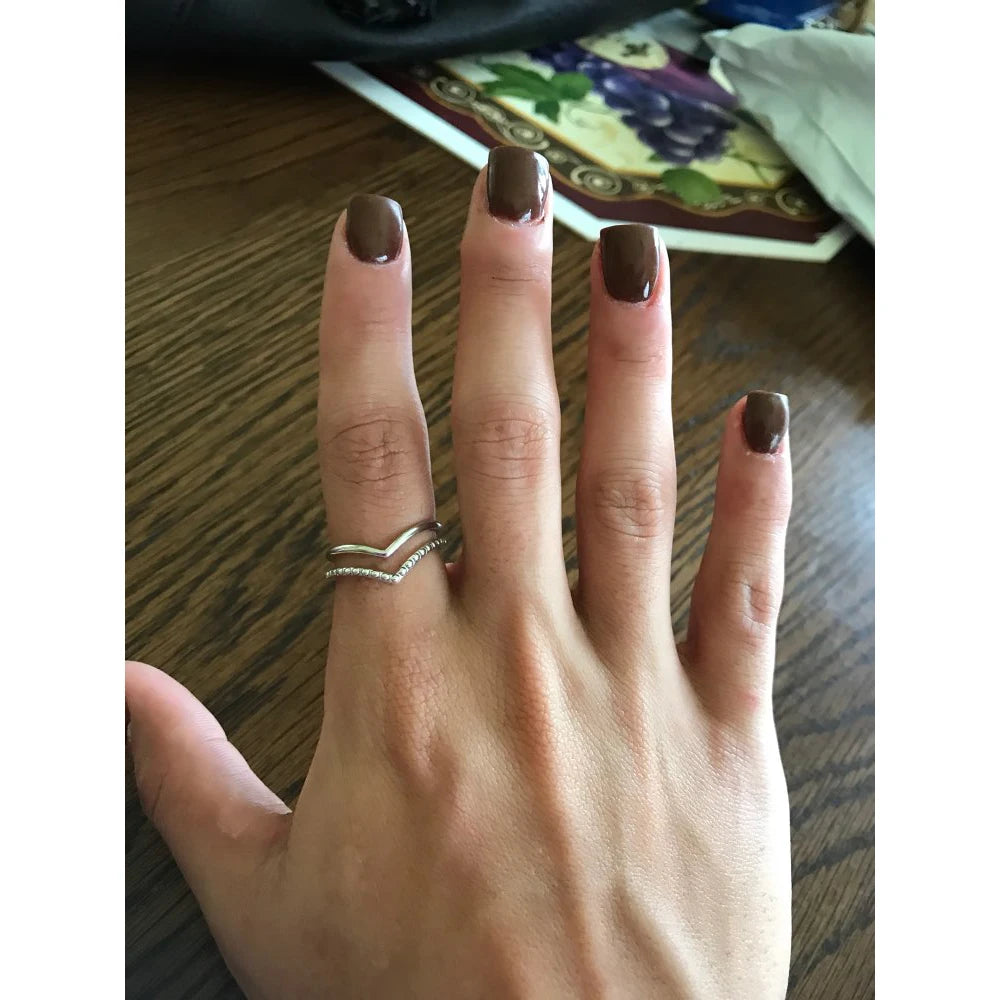 925 Sterling Silver Simple Geometric Stackable Ring