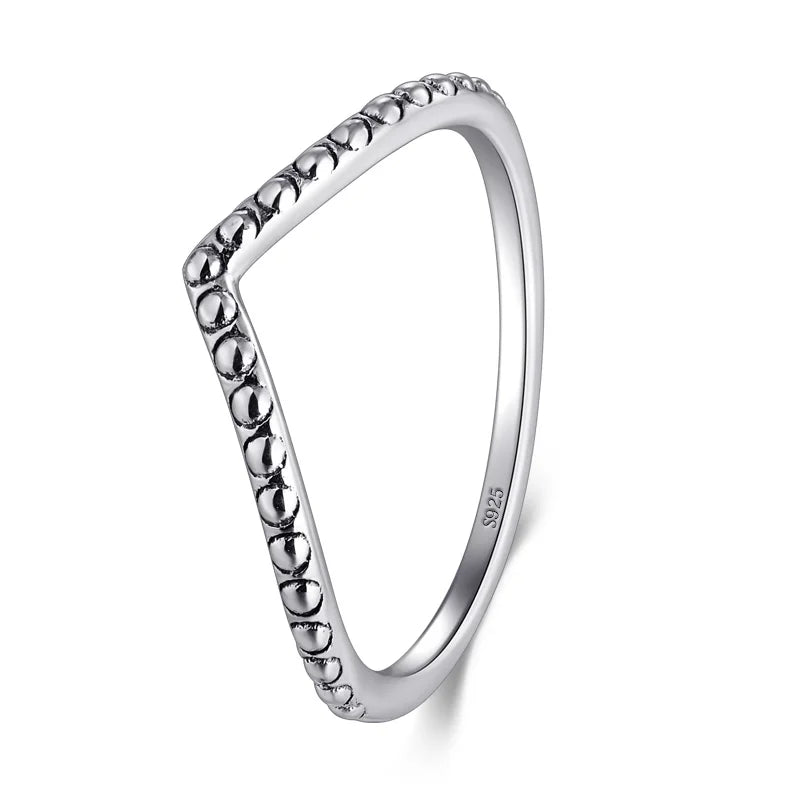 925 Sterling Silver Simple Geometric Stackable Ring