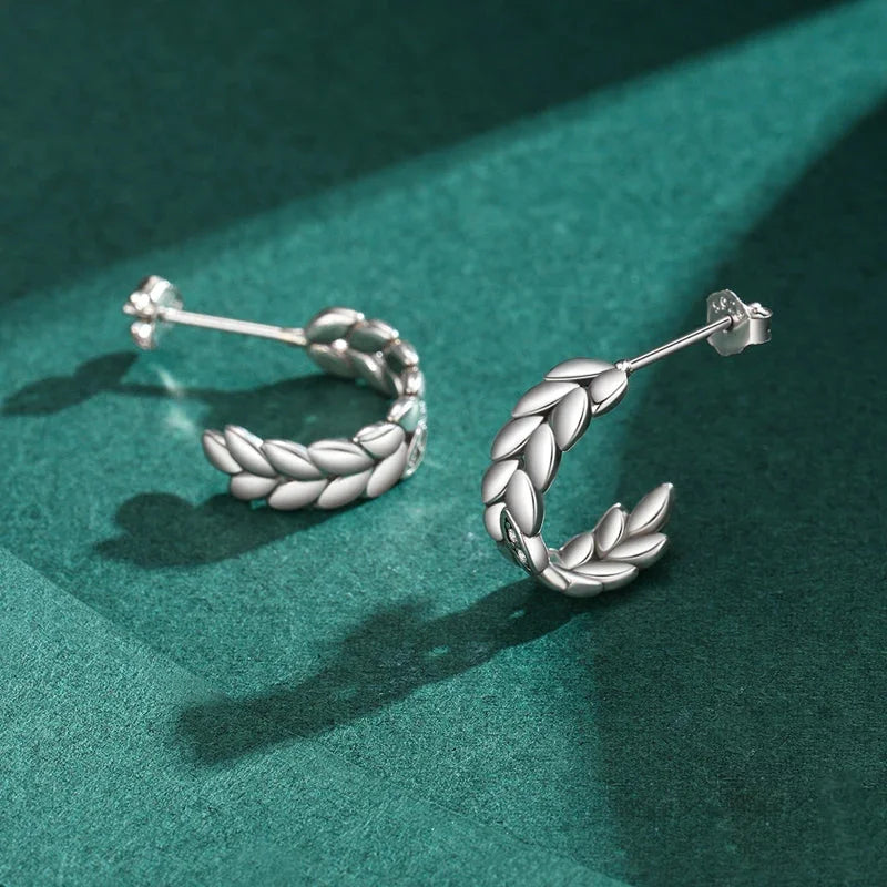 925 Sterling Silver Lucky Leaves Jewelry Set