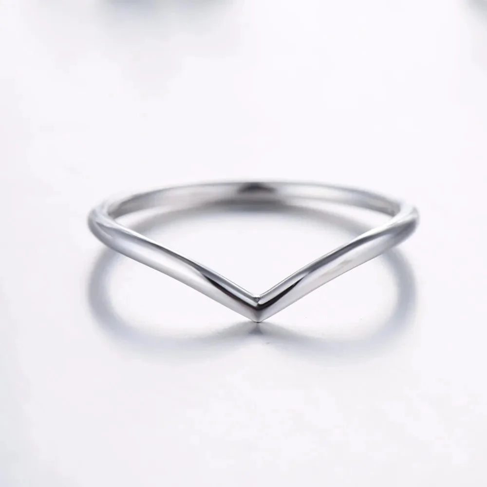 925 Sterling Silver Simple Geometric Stackable Ring