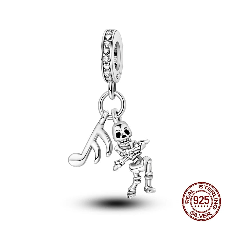 925 Sterling Silver Halloween Luminous Charm Bead