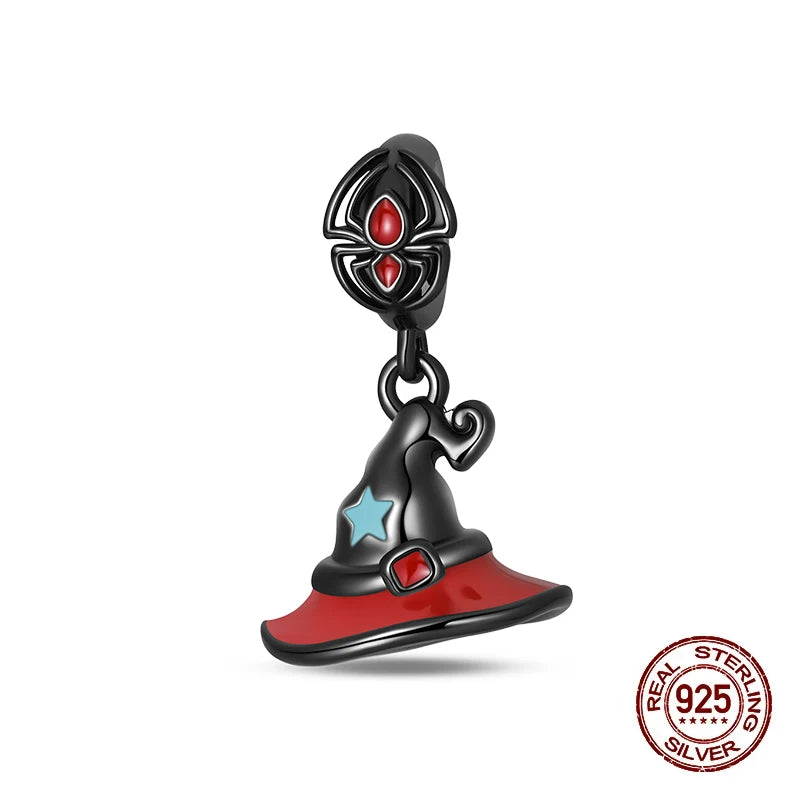 925 Sterling Silver Halloween Luminous Charm Bead