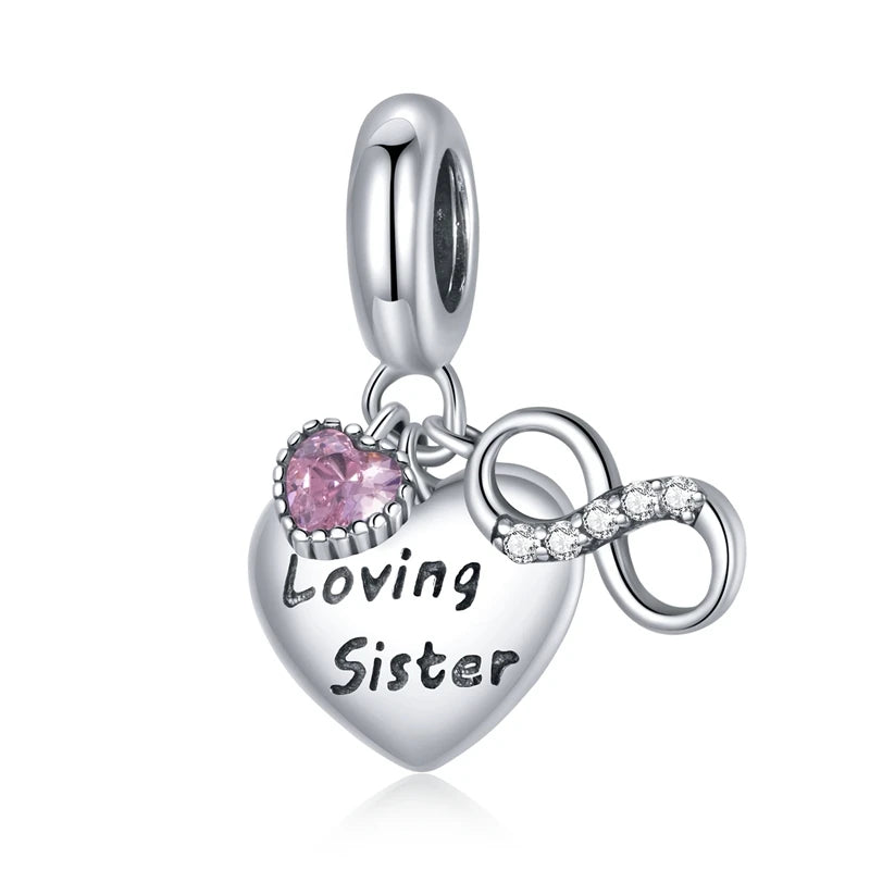 925 Sterling Silver Endless Love Infinity Charm