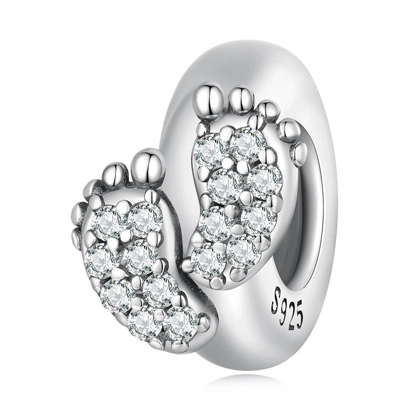 925 Sterling Silver Mother & Daughter Dangle Charm