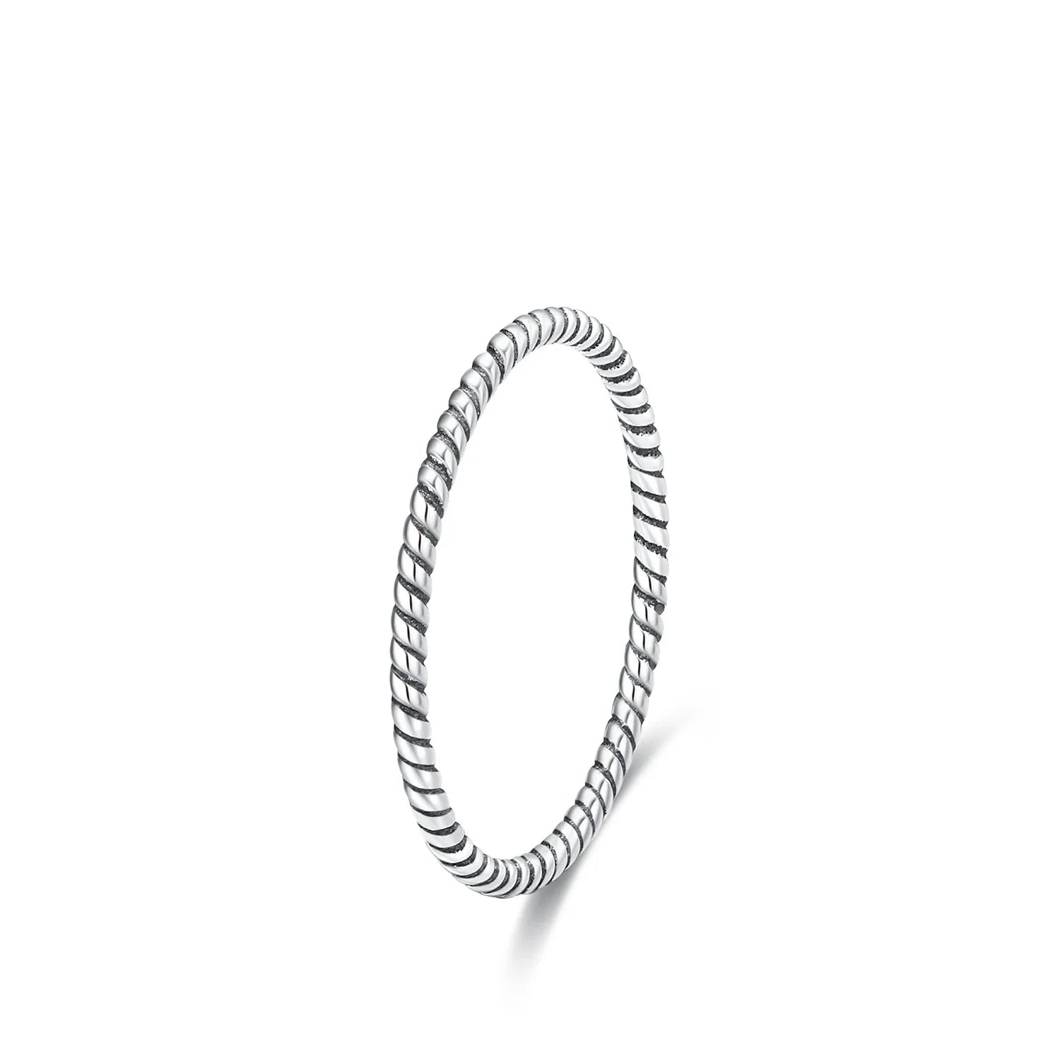925 Sterling Silver Classic Wave Stackable Ring