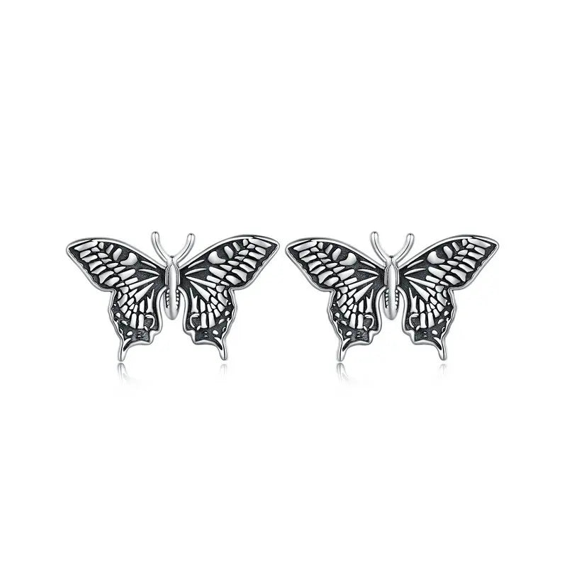 925 Sterling Silver Butterfly Jewelry Set