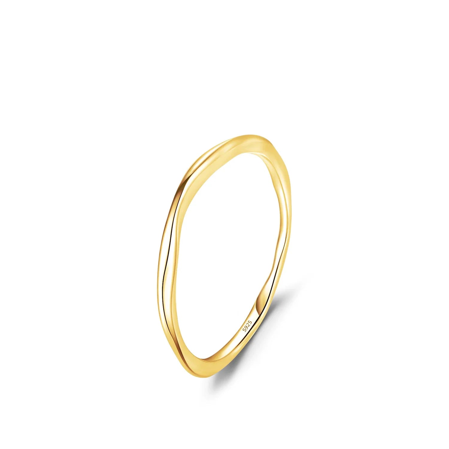 925 Sterling Silver Classic Wave Stackable Ring