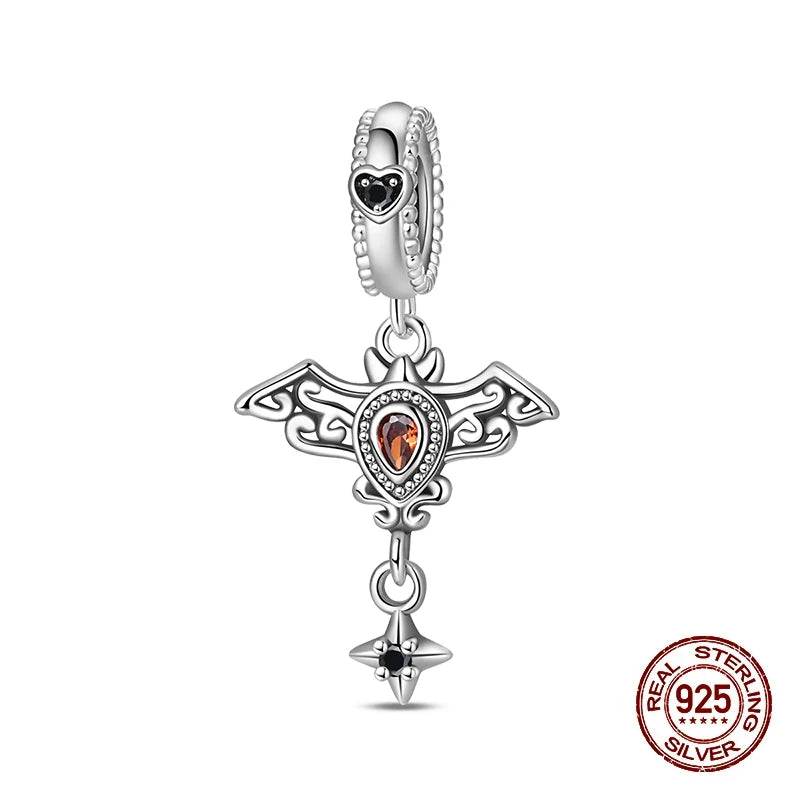 925 Sterling Silver Halloween Luminous Charm Bead