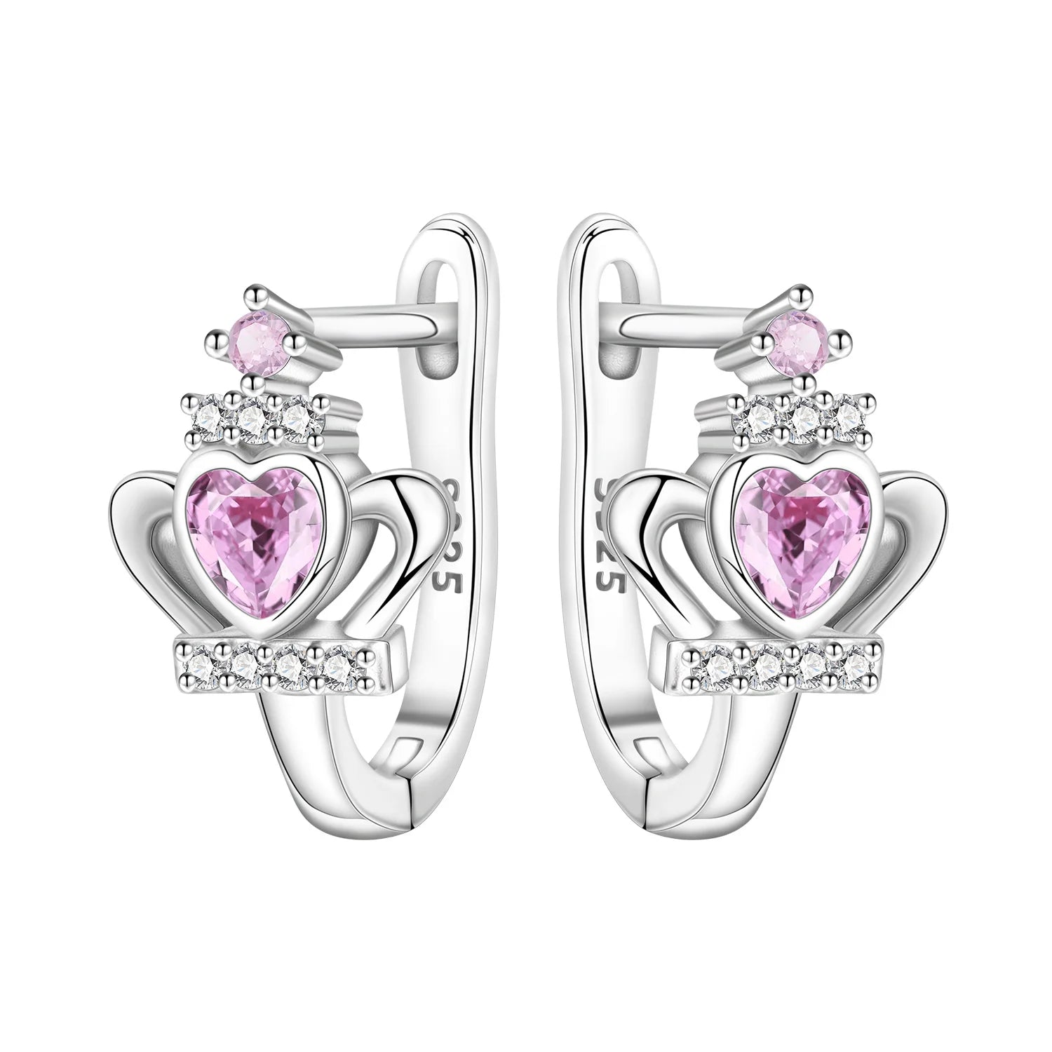 925 Sterling Silver Colorful Wavy Earrings