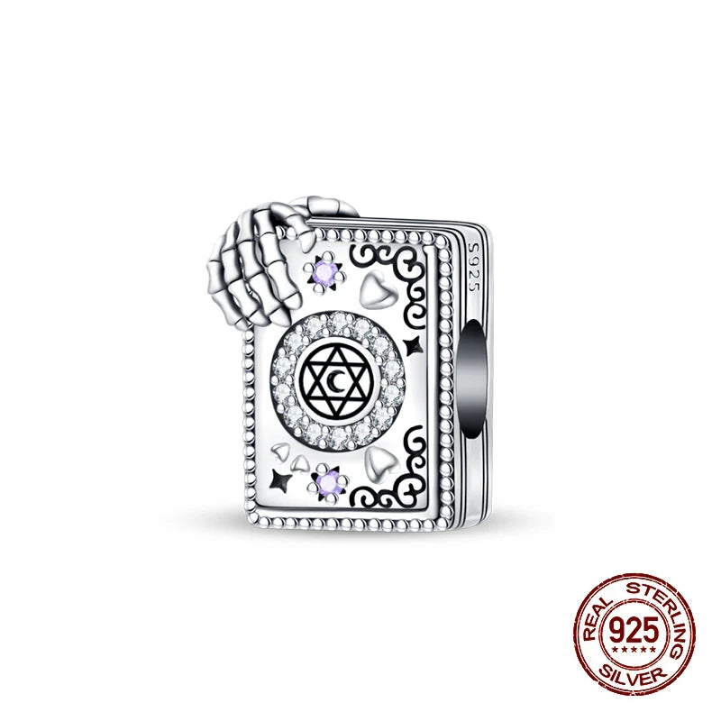 925 Sterling Silver Halloween Luminous Charm Bead