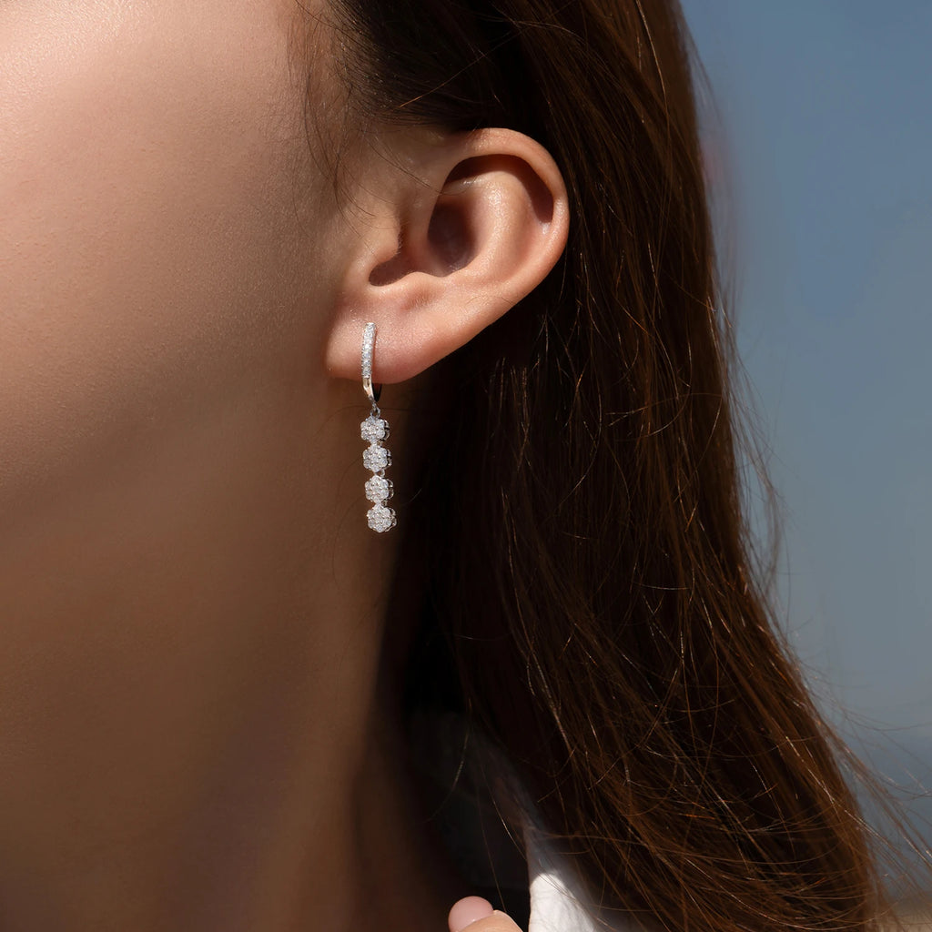 925 Sterling Silver Flower Jewelry Set