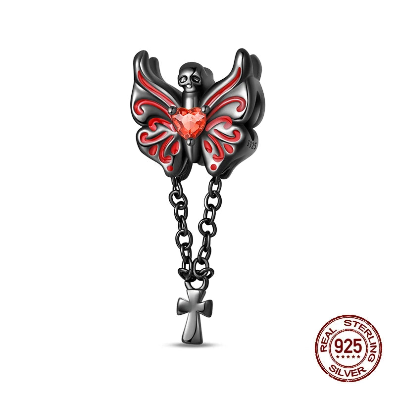 925 Sterling Silver Halloween Luminous Charm Bead