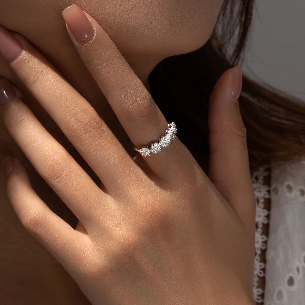 925 Sterling Silver Flower Jewelry Set