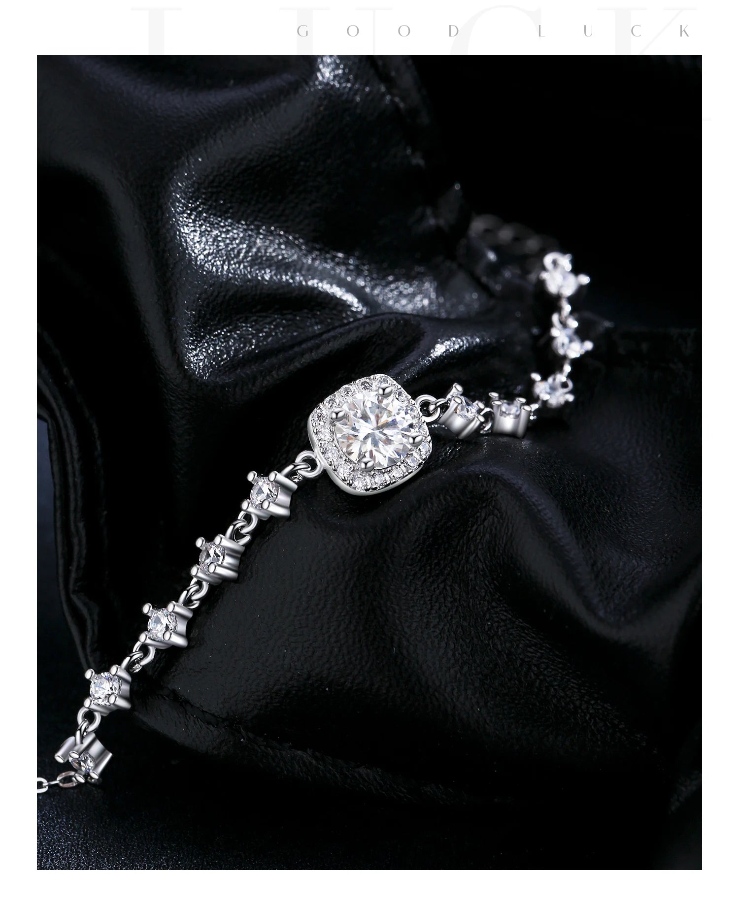 925 Sterling Silver D Color Moissanite Geometric Jewelry Set