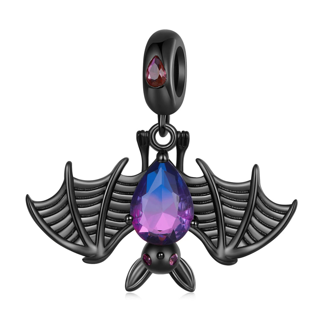 925 Sterling Silver Black Swan Devil Faith Charm