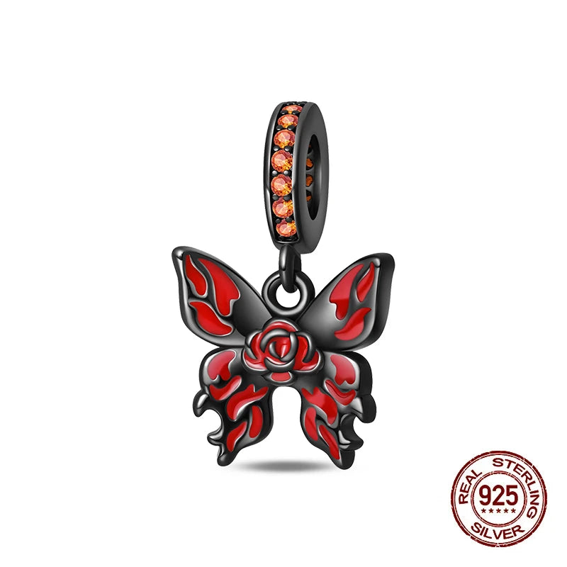 925 Sterling Silver Halloween Luminous Charm Bead