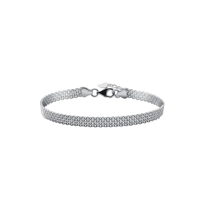 925 Sterling Silver Lace Pattern Bracelet