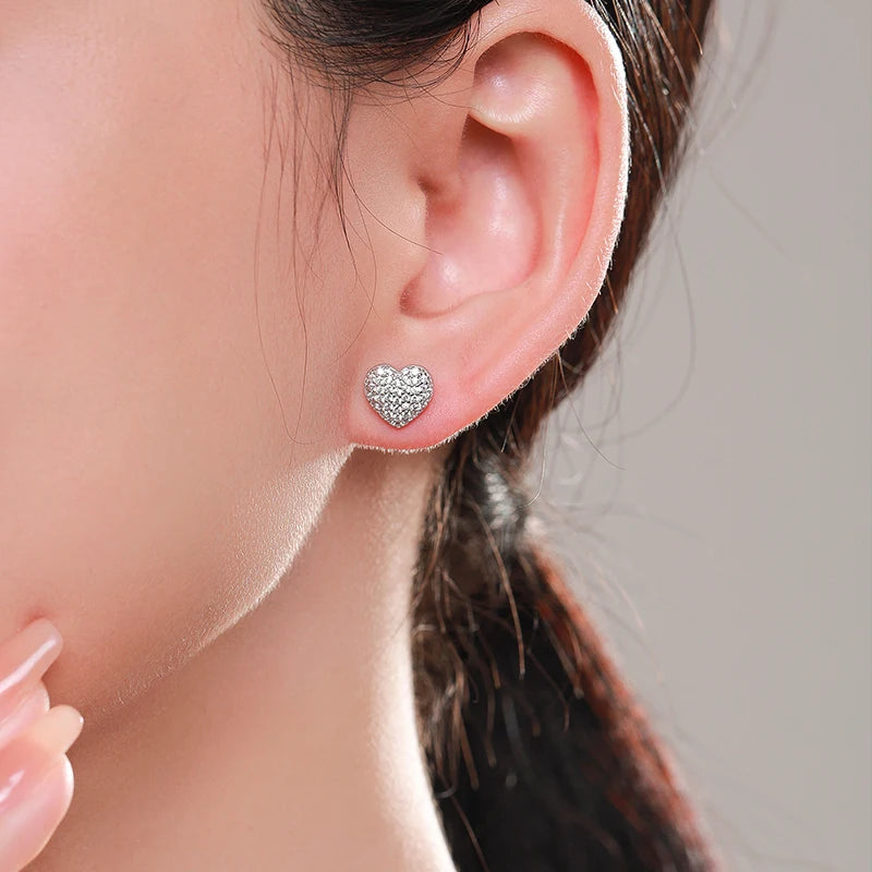 925 Sterling Silver Romantic Heart Jewelry Set