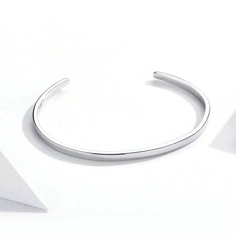 925 Sterling Silver “Nothing Is Impossible” Courage Bangle