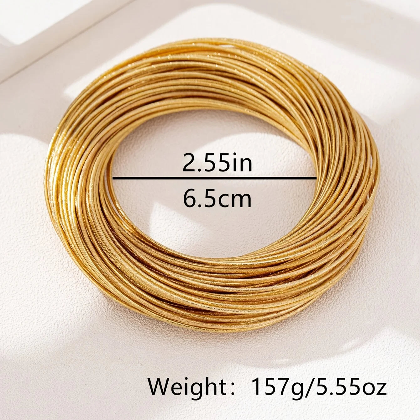 14K Gold Plated Layered Woven Bracelet