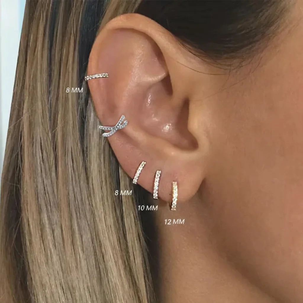 925 Sterling Silver Classic Small Hoop Earrings