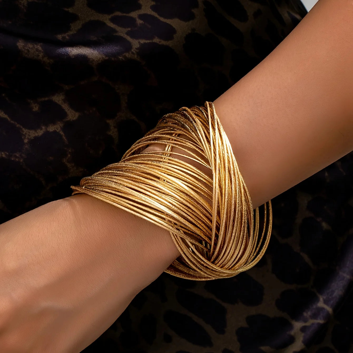 14K Gold Plated Layered Woven Bracelet