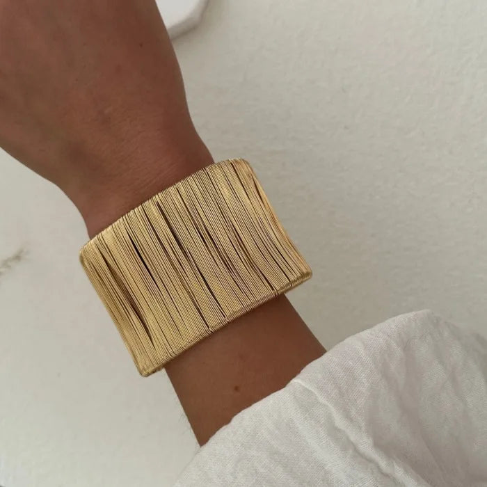 Vintage Punk Geometric Open Cuff Bracelet
