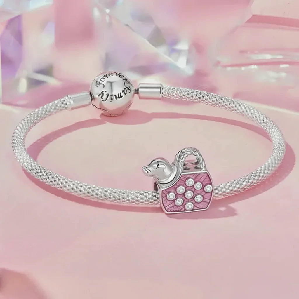 925 Sterling Silver Beauty Cosmetics Hanging Charm