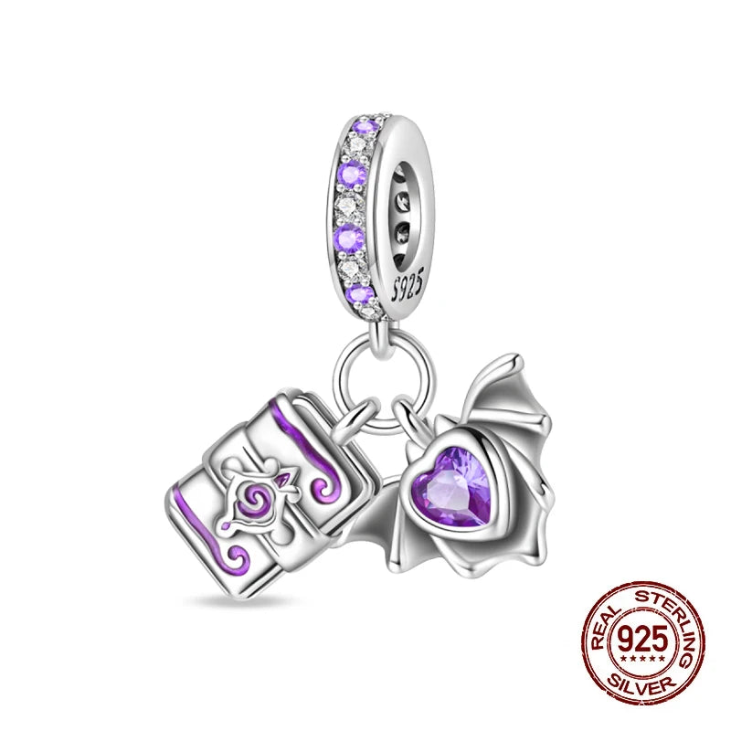 925 Sterling Silver Halloween Luminous Charm Bead