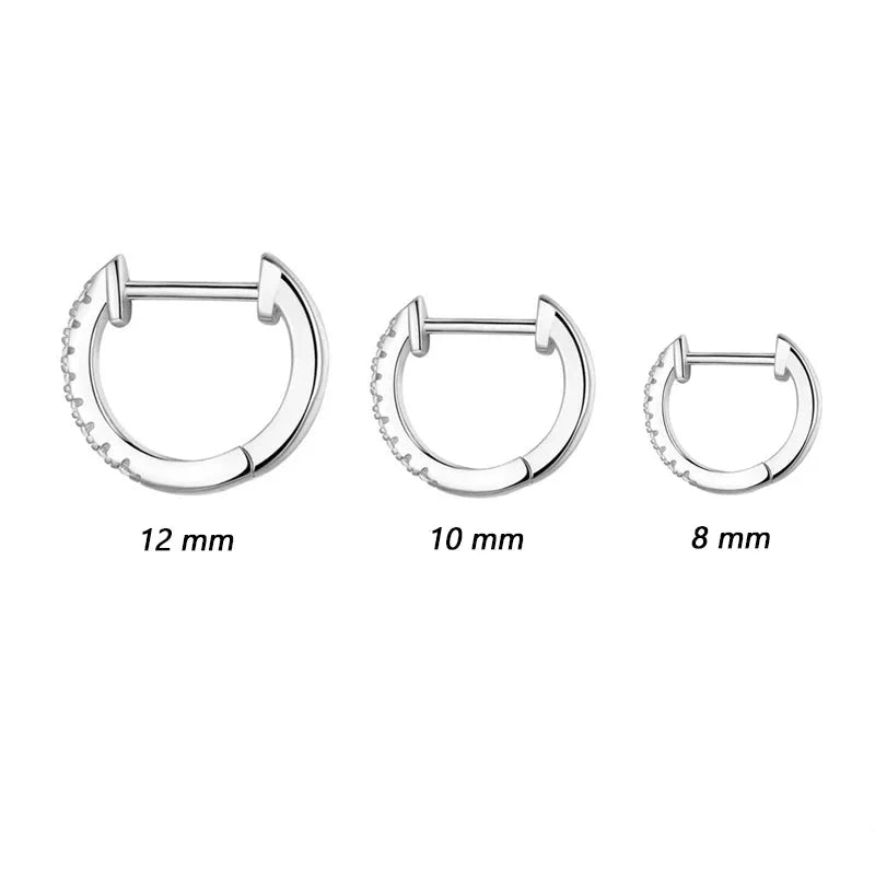 925 Sterling Silver Classic Small Hoop Earrings