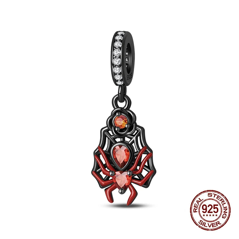 925 Sterling Silver Halloween Luminous Charm Bead