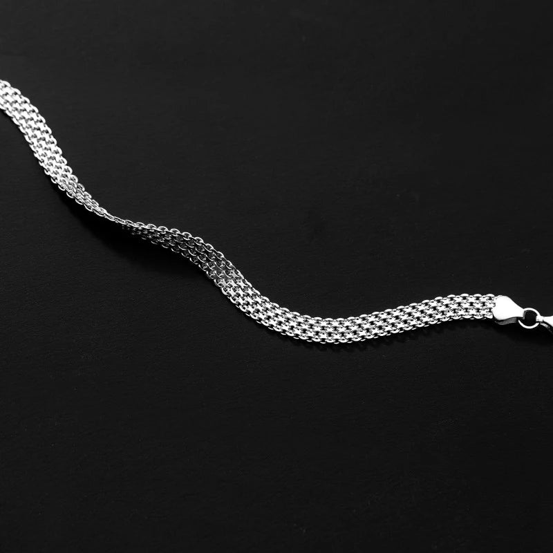 925 Sterling Silver Lace Pattern Bracelet