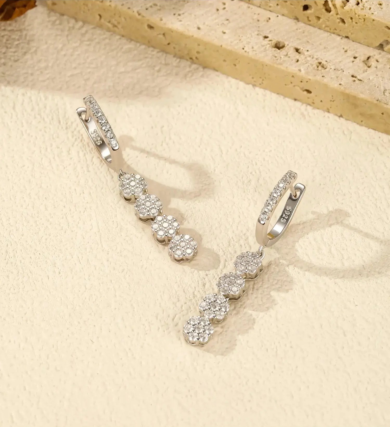 925 Sterling Silver Flower Jewelry Set