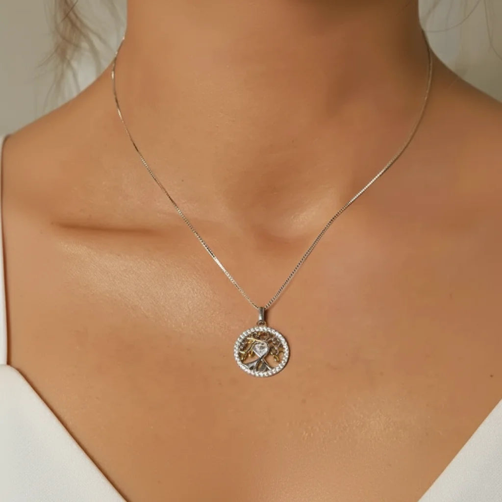 925 Sterling Silver Tree of Life Necklace